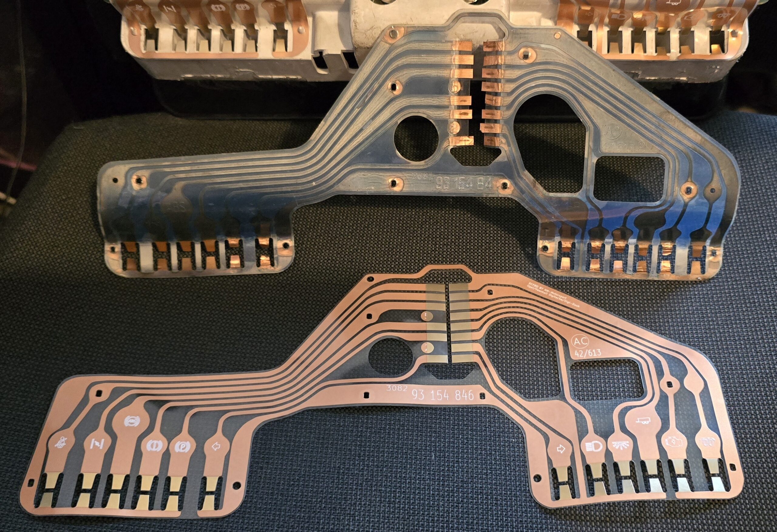 Leiterfolie Kadett E Digitacho, LCD Tacho Mäusekino Repro – Bild 3